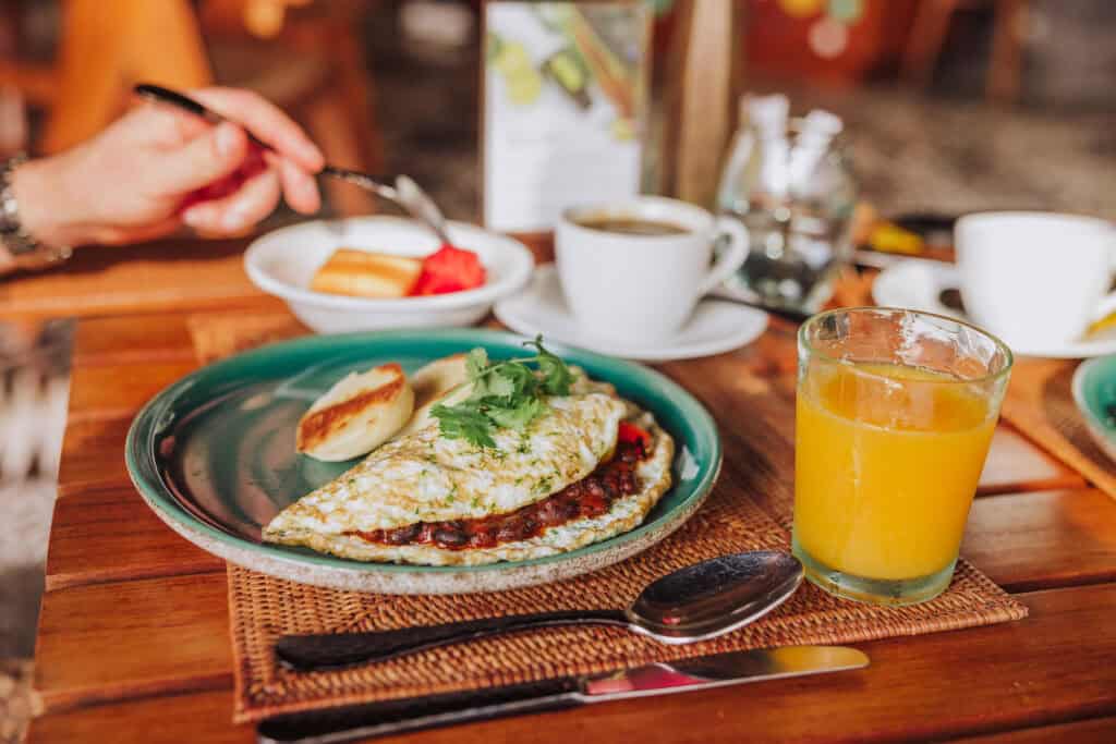 Breakfast at Chapung Sebali Eco Resort