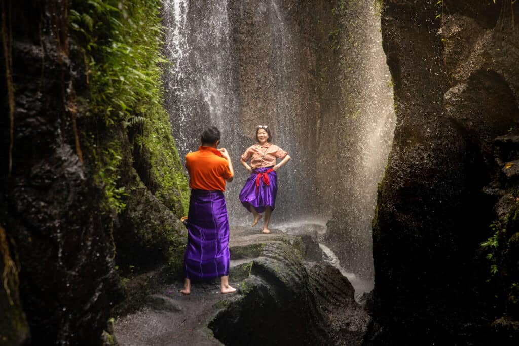Taman Beji Griya waterfall
