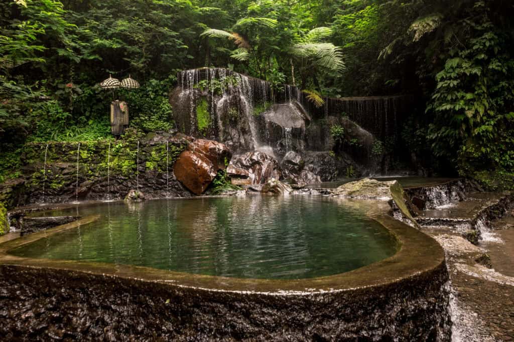 Natural pool at Goa Raja