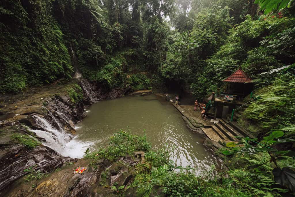 Natural pool at Taman Sari on Bali