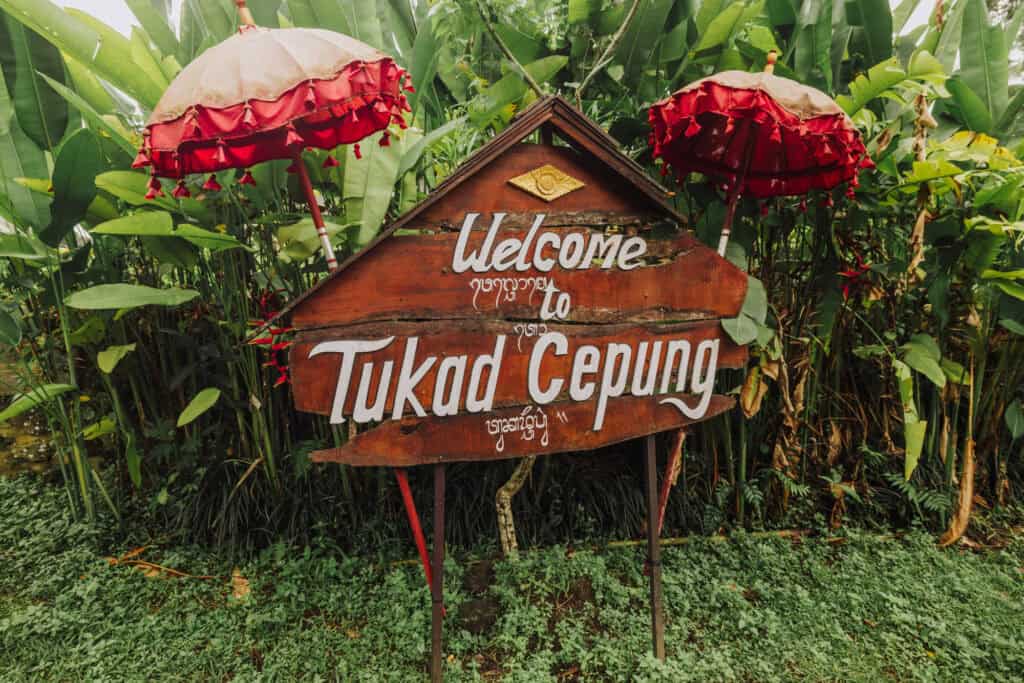 Entrance to Tukad Cepung