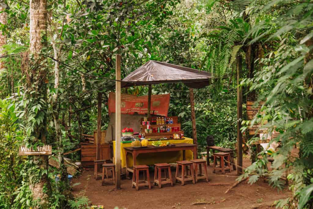 Snacks and food at Tukad Cepung