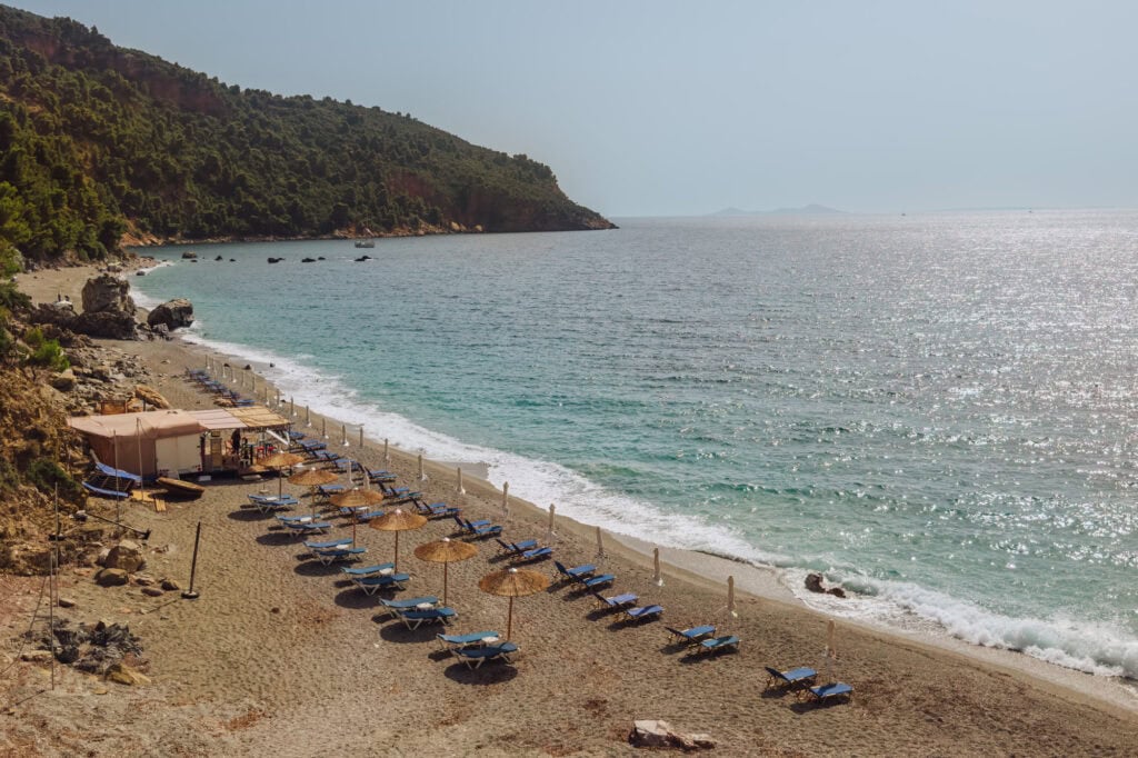 Velanio Beach on Skopelos