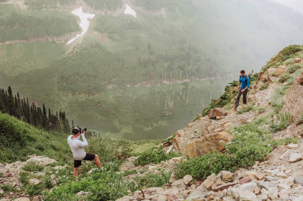 Montana Photographer Matt Ehnes along the Highline Trail