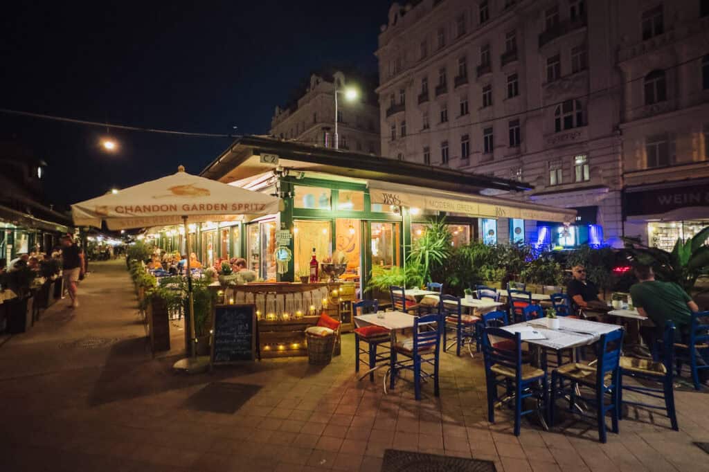 Naschmarkt at night