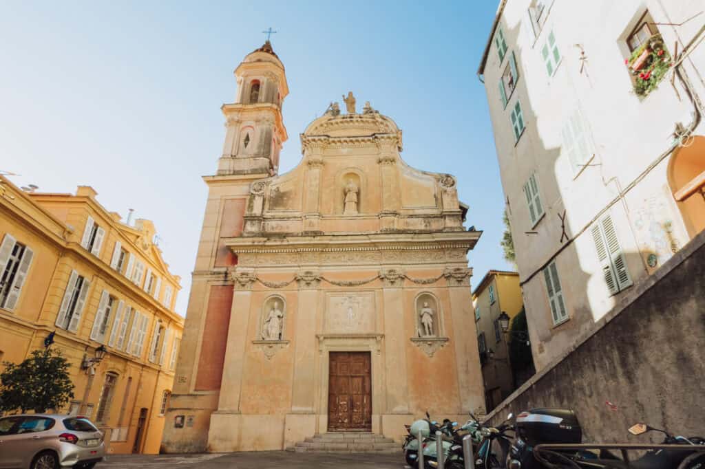 Cathedral in Menton, France