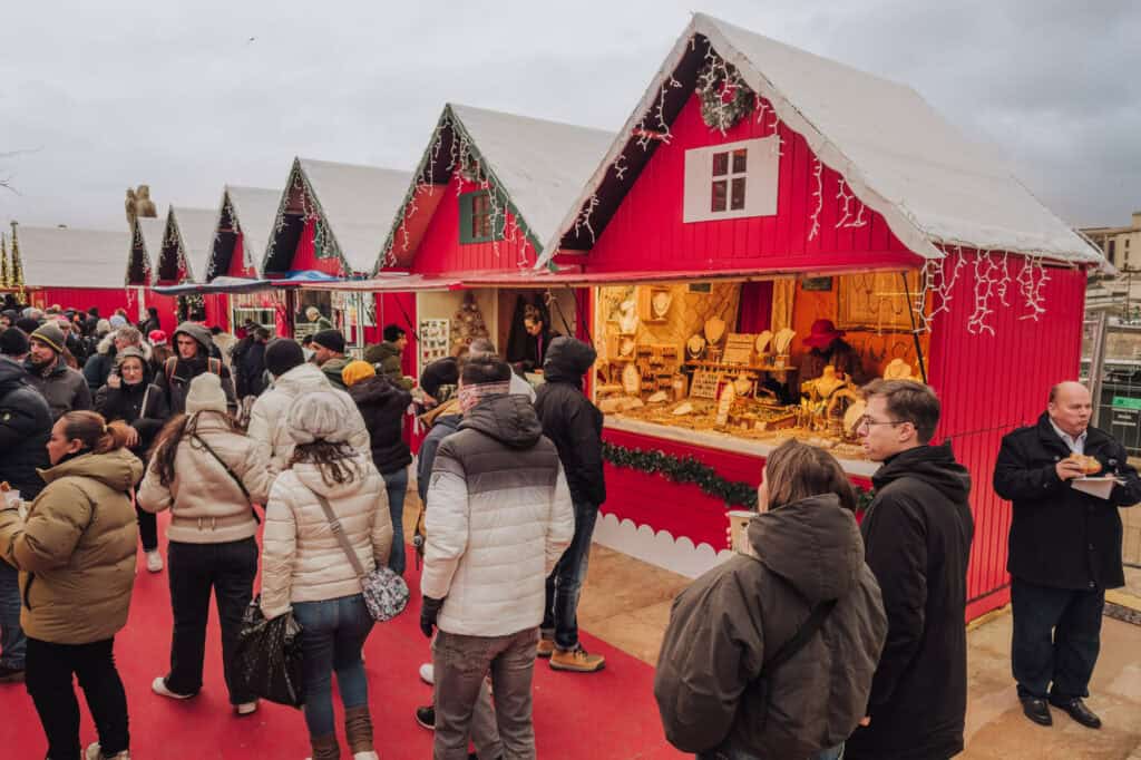 Christmas Market each December at the Eiffel Tower