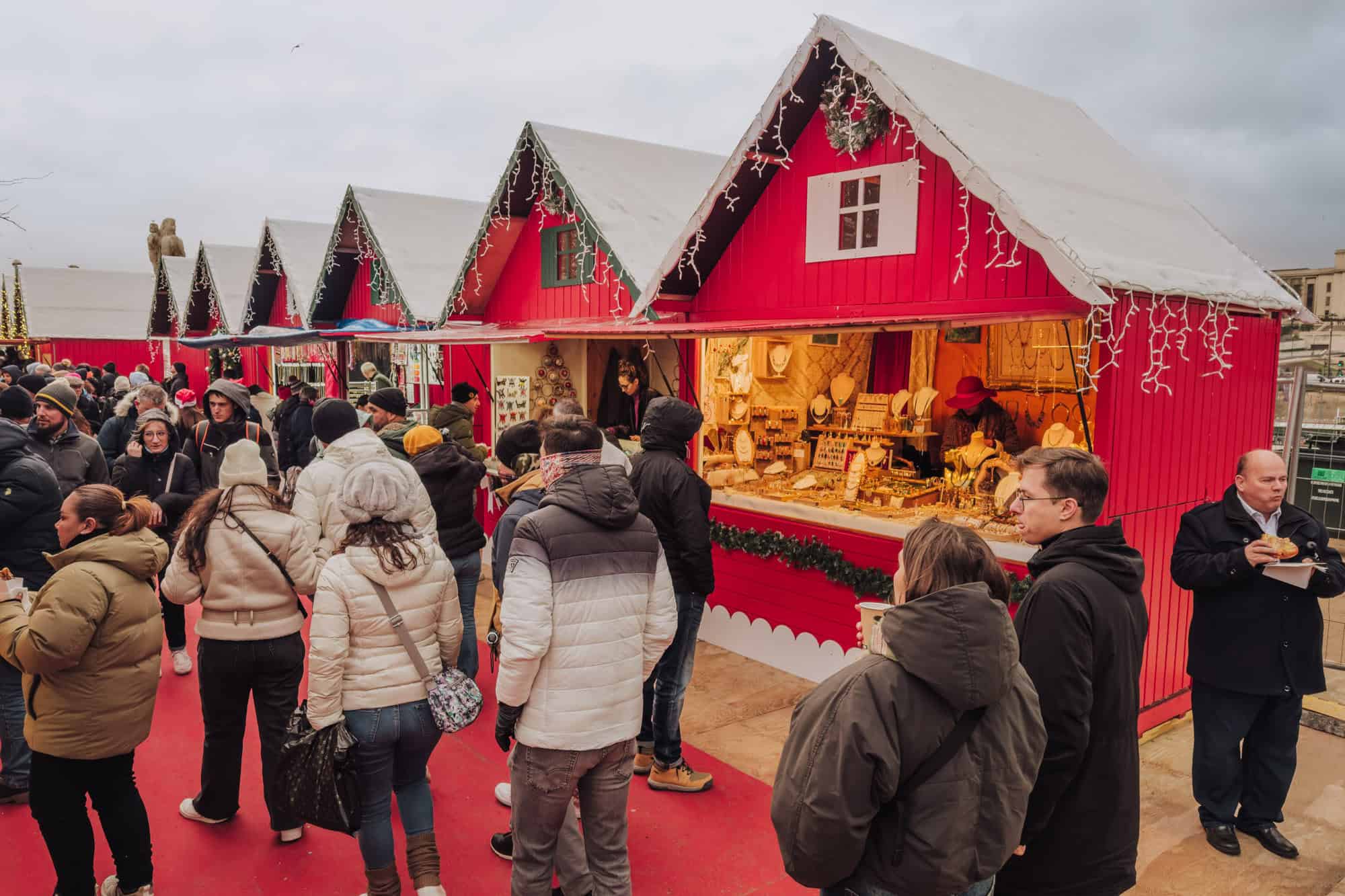 Christmas Market each December at the Eiffel Tower