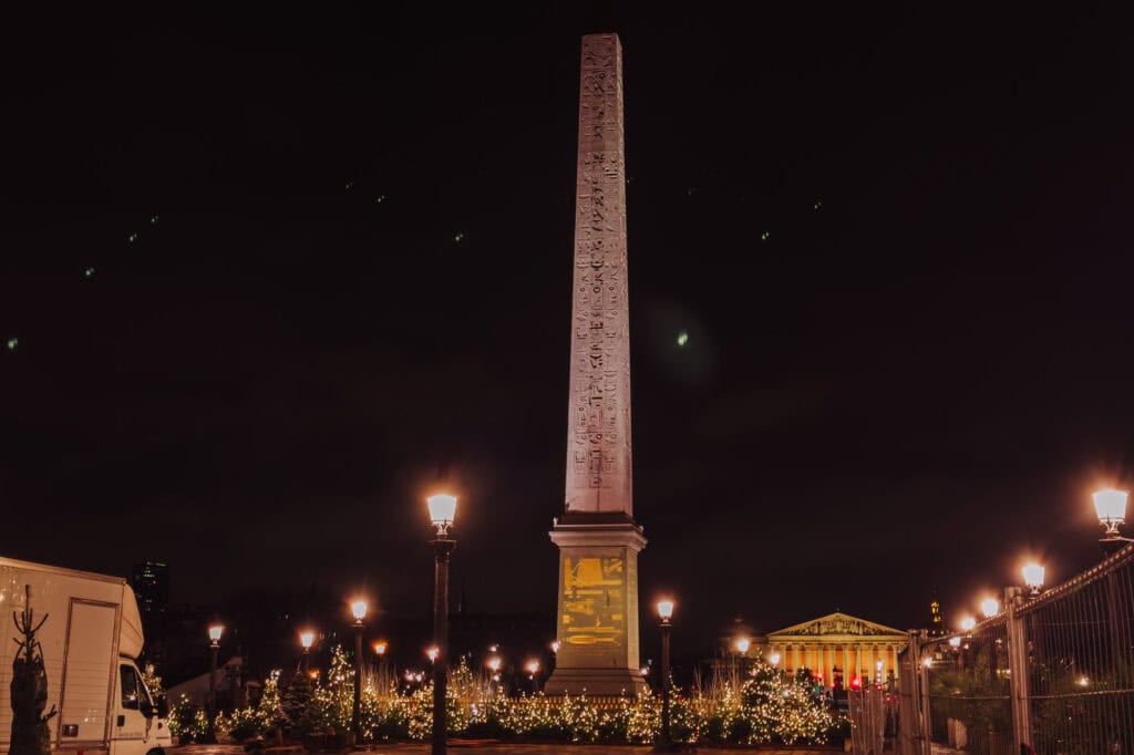 The Place de la Concorde in December