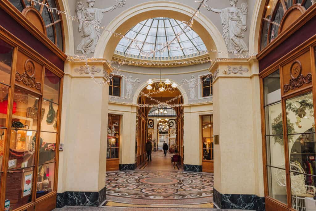 Paris' Galerie Vivienne in December