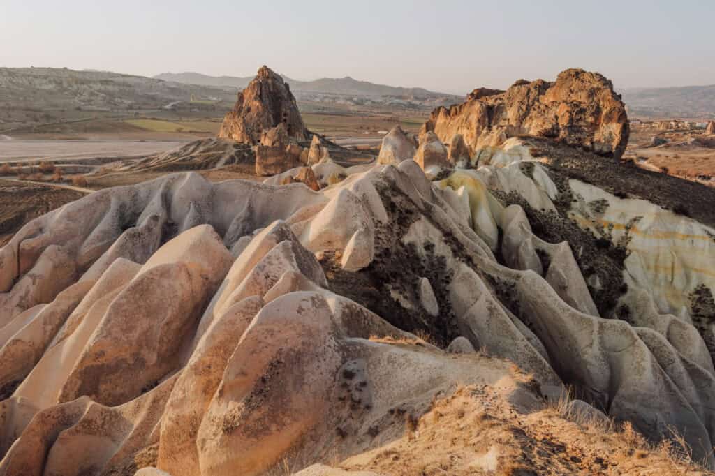 Exploring the rock formations in Cappadocia