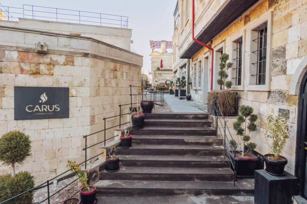 Carus Cappadocia entrance exterior