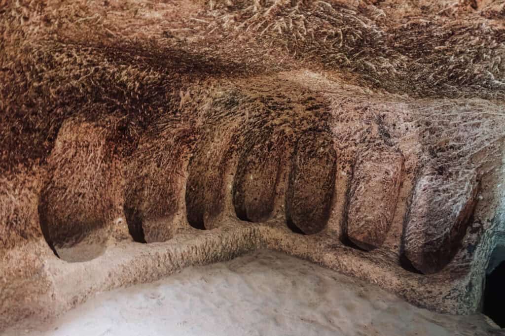 Another room in the underground city near Goreme