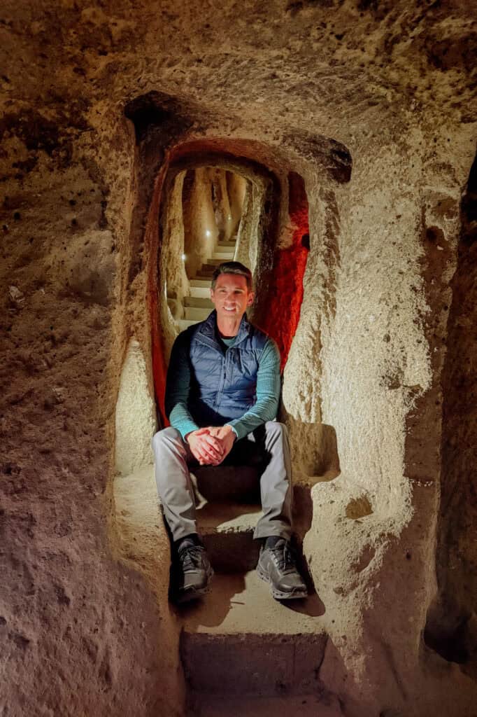 Jared Dillingham in an underground city tunnel