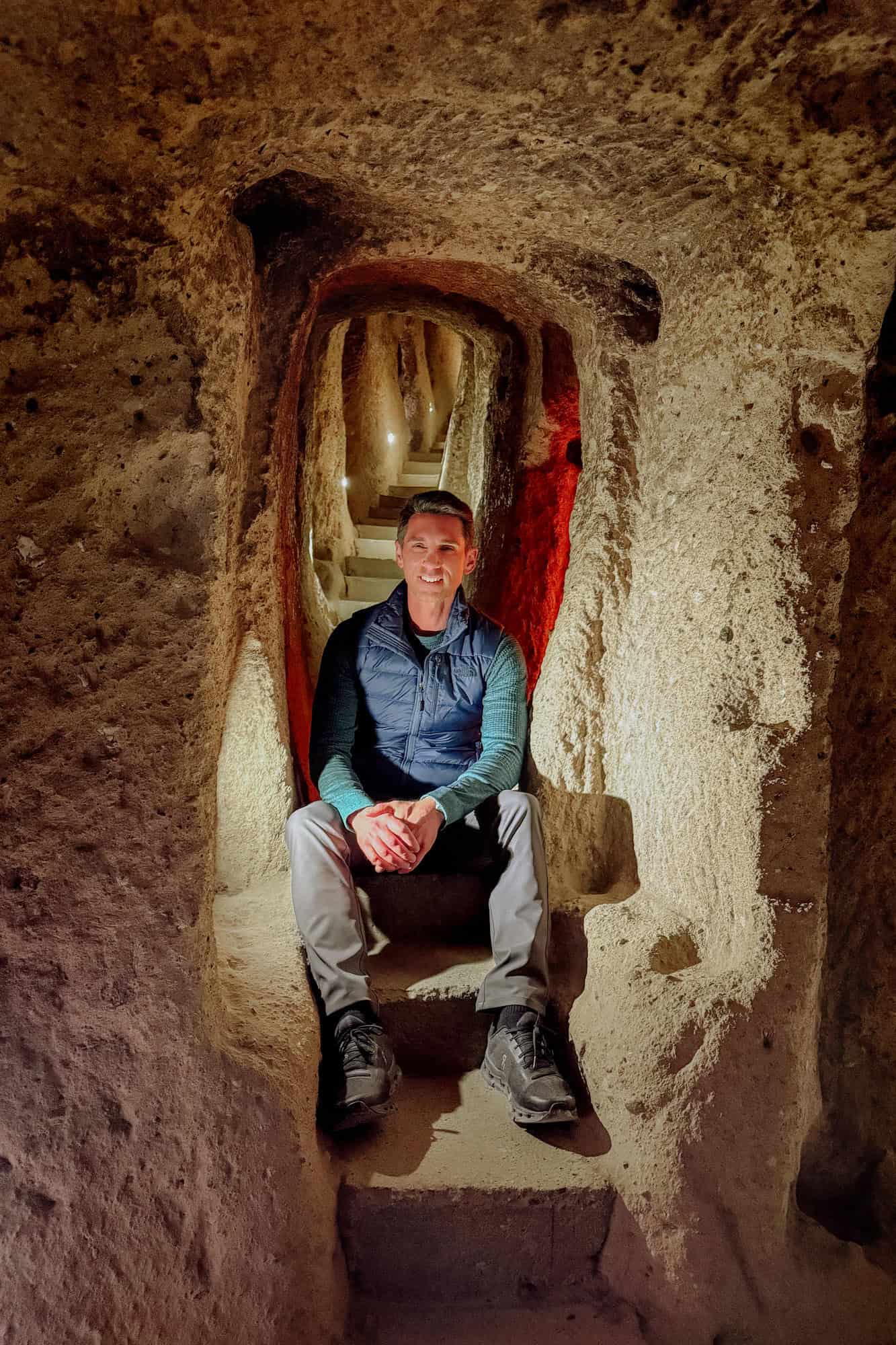 Jared Dillingham in an underground city tunnel