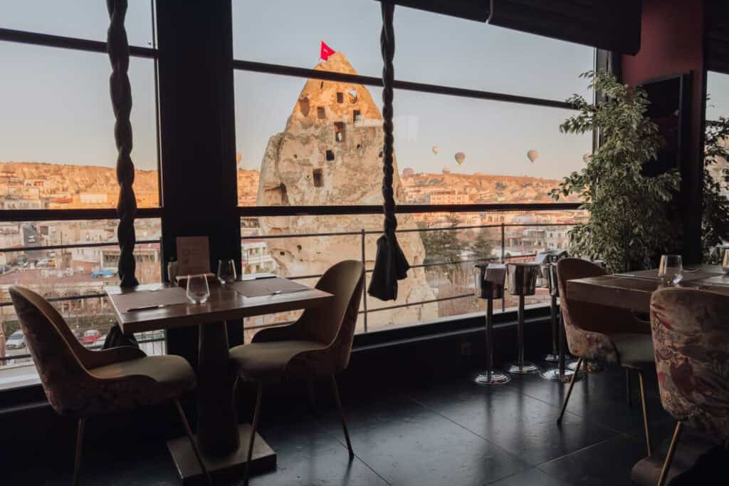 View from Haruna, the restaurant at Carus