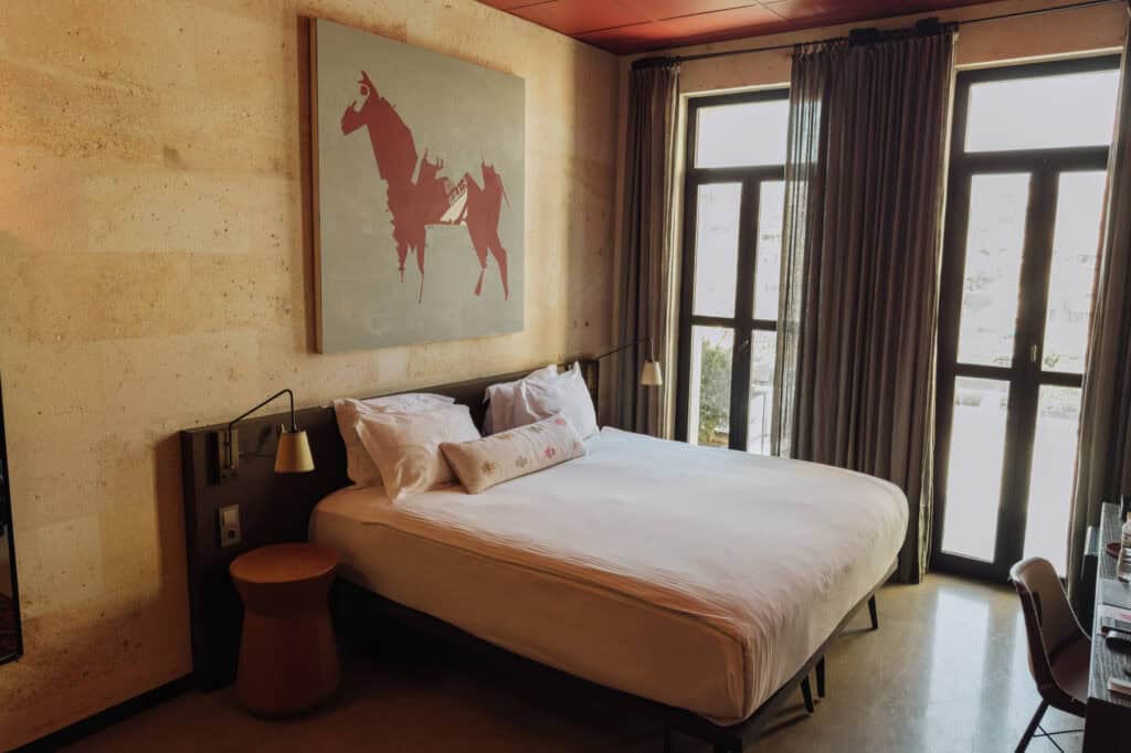 A stone room suite inside Carus