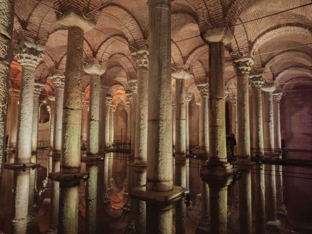 Inside the Basilica Cistern