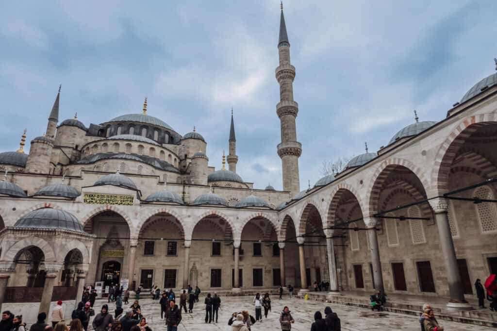 The Blue Mosque courtyard