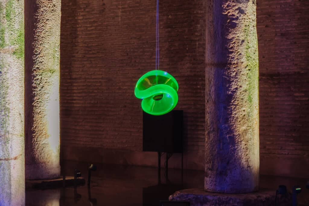 An underground art installation in Istanbul