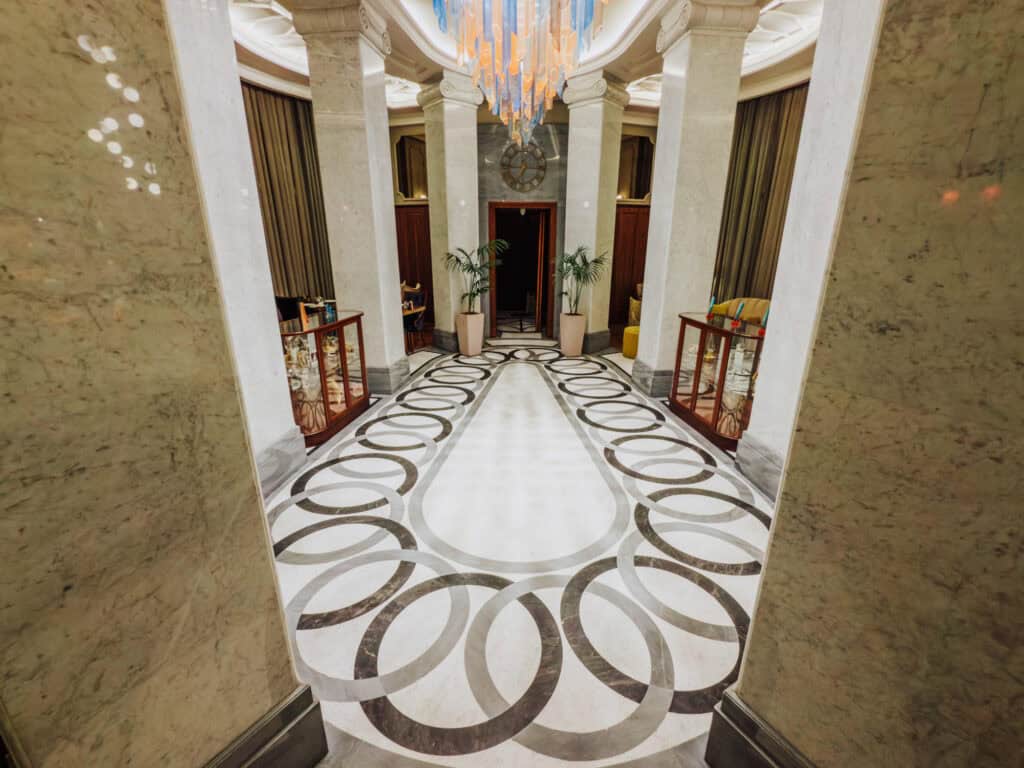 The lobby of the Orientbank