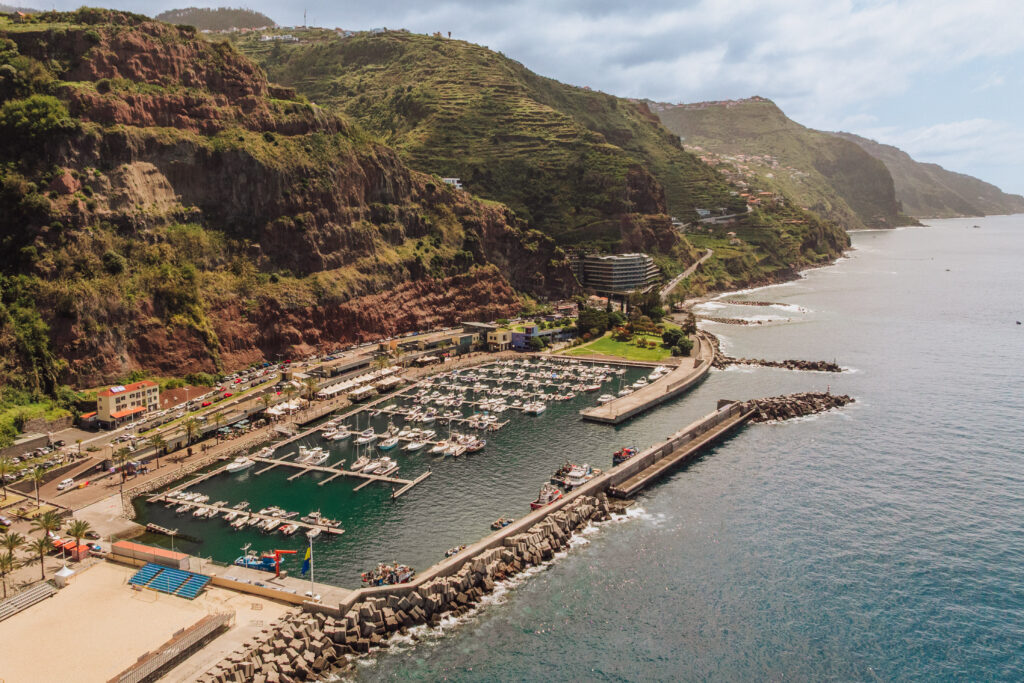 The marina at Calheta, on Madeira's southern coast