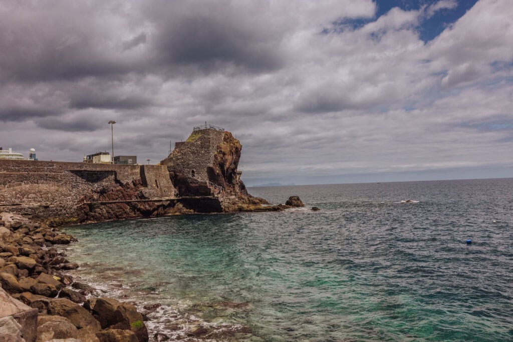 Swimming in the Atlantic Ocean off the southern coast of Madeira