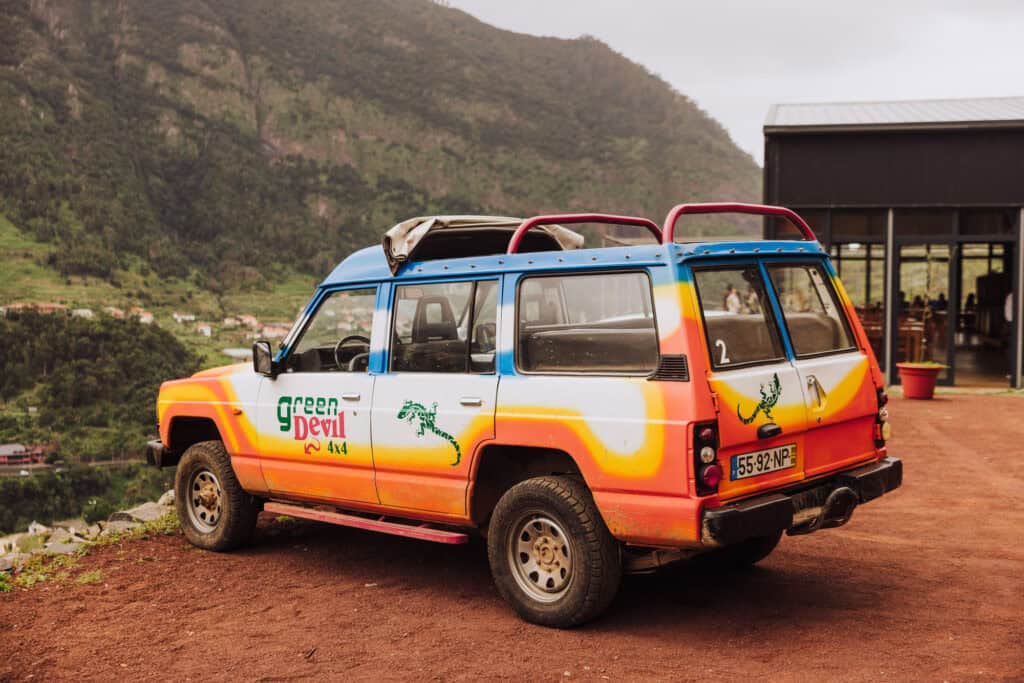 A tour group at the vineyard