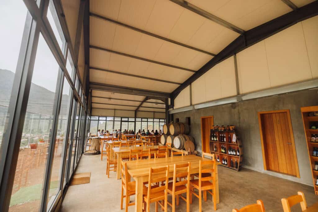 Tasting room at Quinta do Barbusano