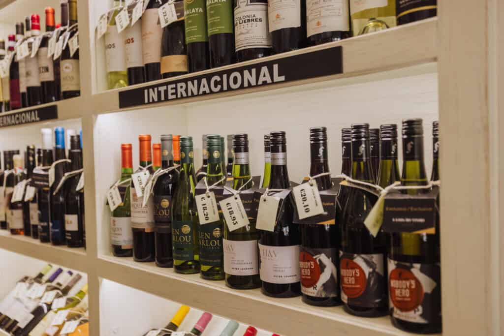 Wines for sale at Quinta do Barbusano on Madeira