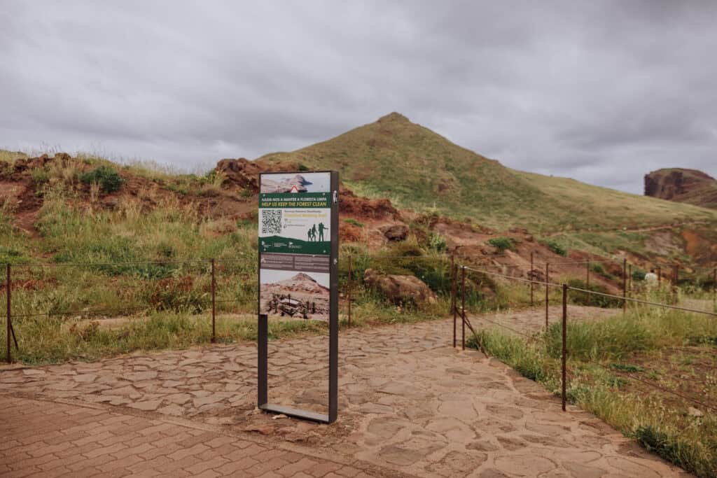 Paying the fee to hike Sao Lourenco
