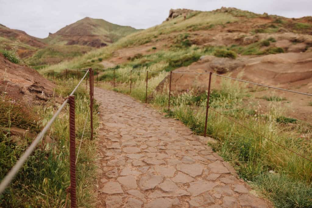 The trail on the eastern end of Madeira