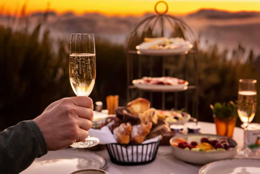 Breakfast above the clouds on Madeira