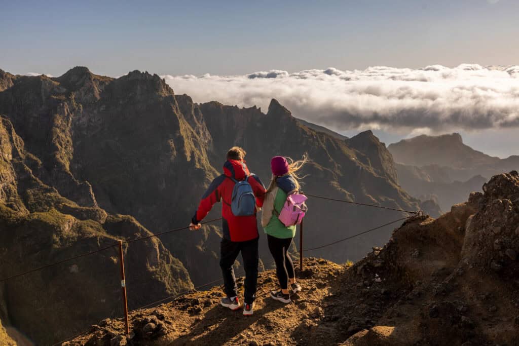 Hiking above the clouds on Madeira