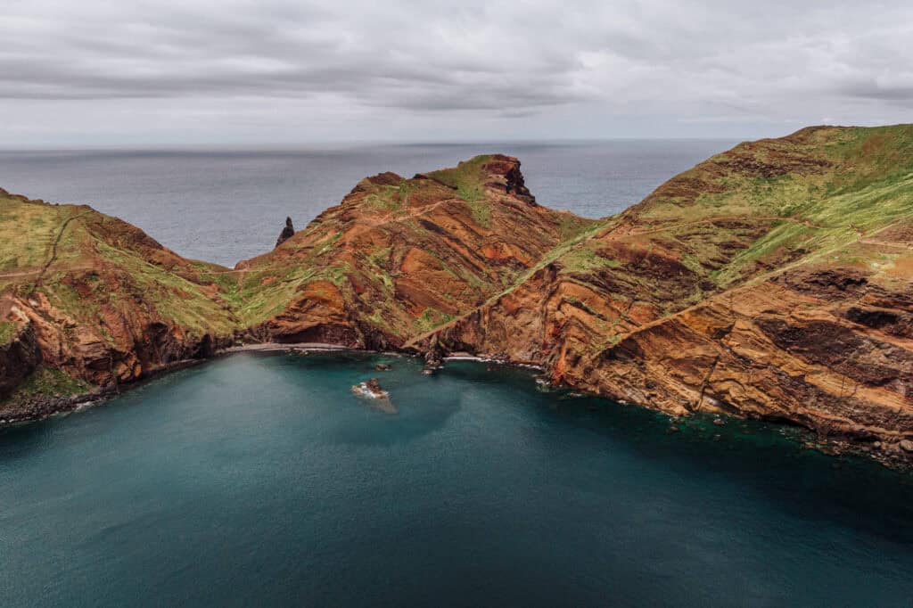 The Atlantic Ocean at Ponta de Sao Lourenco on Madeira