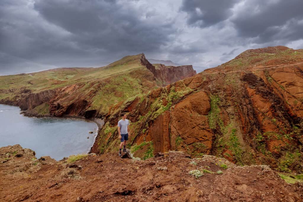 Jared Dillingham hiking the Ponta de Sao Lourenco trail on Madeira