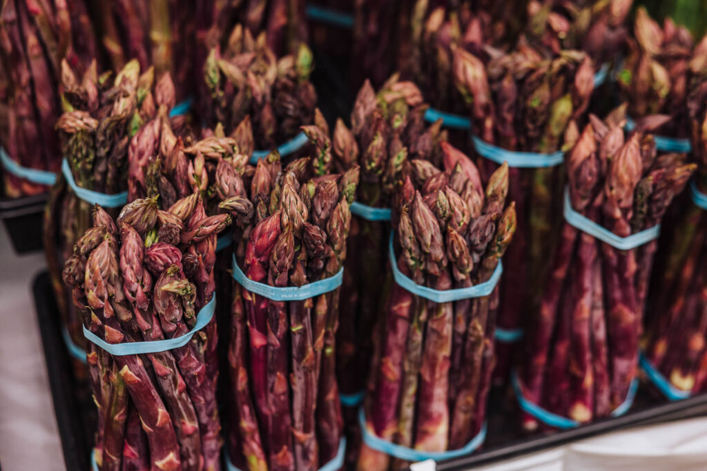 Purple sweet asparagus