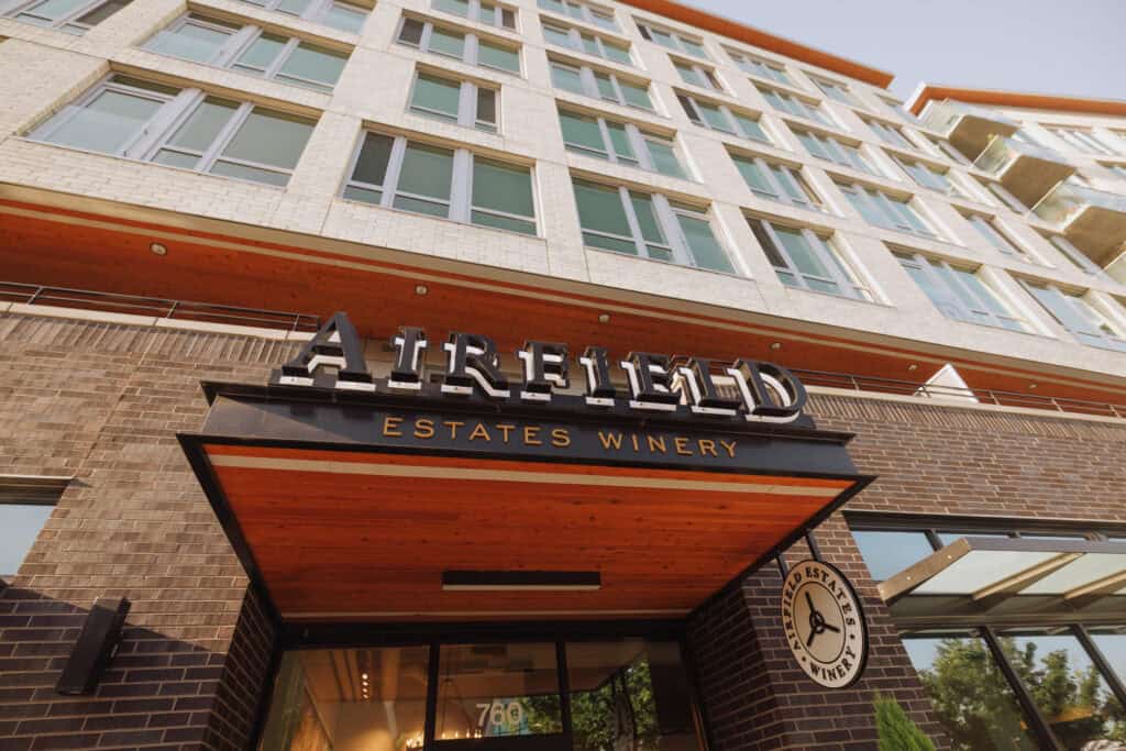 Airfield Estates winery and tasting room in Vancouver