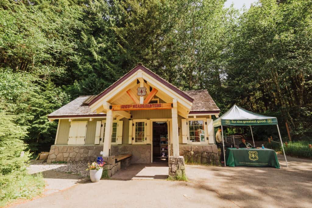 The ranger shop at Ape Cave