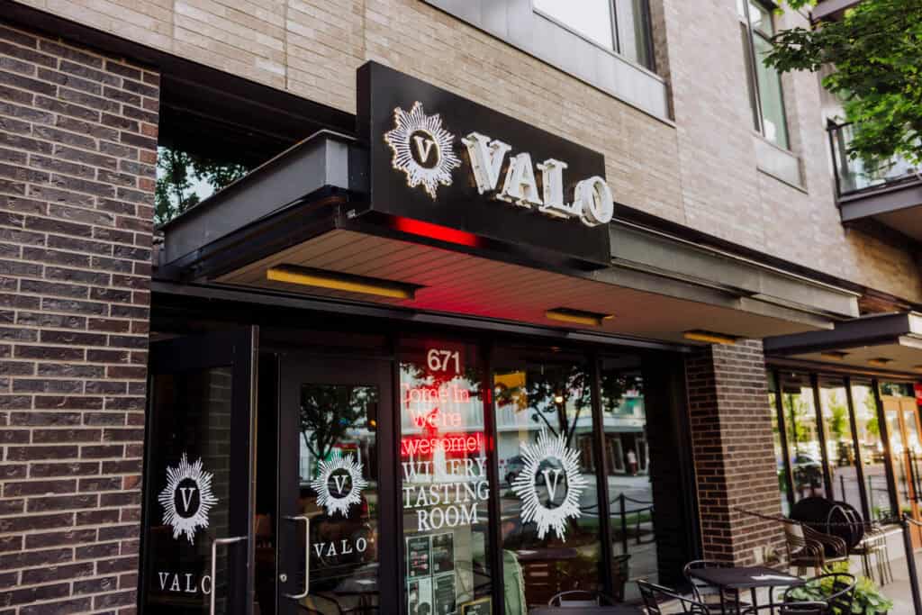 Valo wine bar and tasting room in Vancouver