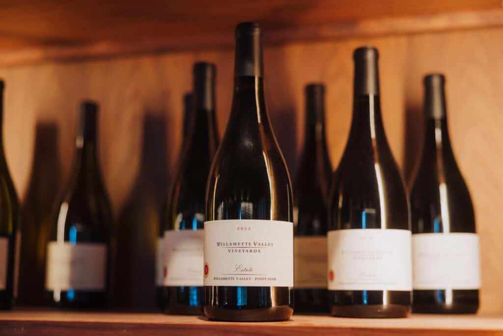 Willamette Valley Vineyards wine bottles in Vancouver, WA