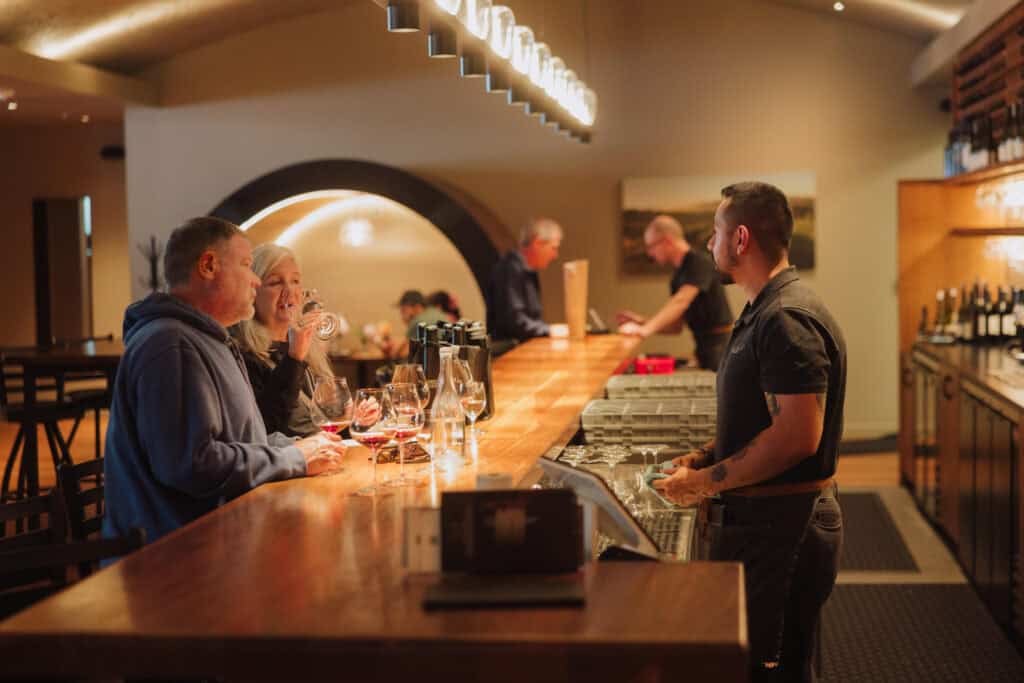 The bar at Willamette Valley Vineyards' Vancouver tasing room