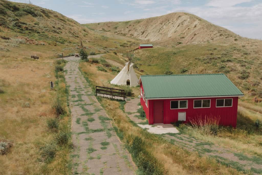 The buffalo jump in Havre, Montana