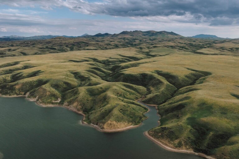 The mountains and lakes around Havre, MT