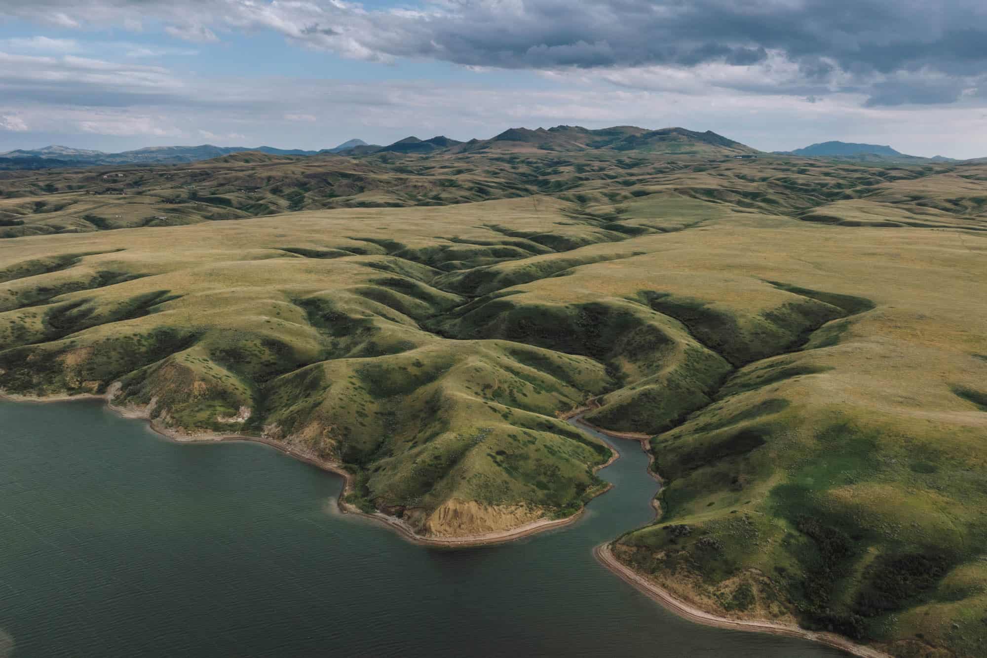 The mountains and lakes around Havre, MT