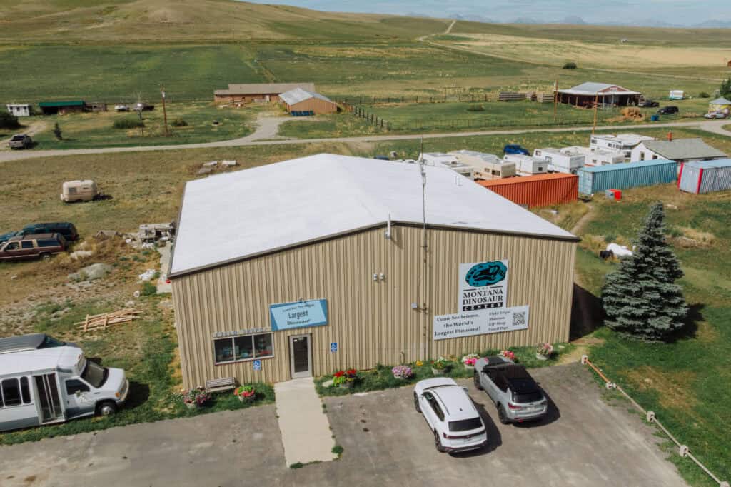 The Montana Dinosaur Center Museum near Bynum, MT