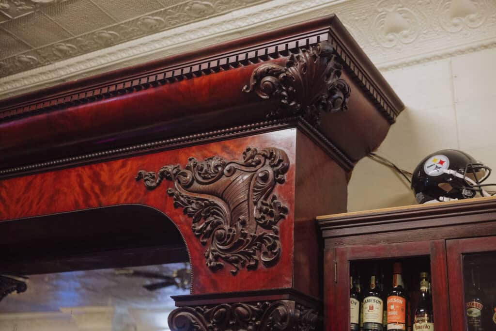 Part of the historic bar at the Palace in Havre, Montana
