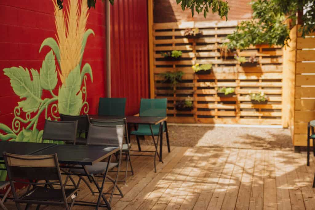 The beer garden in Havre MT