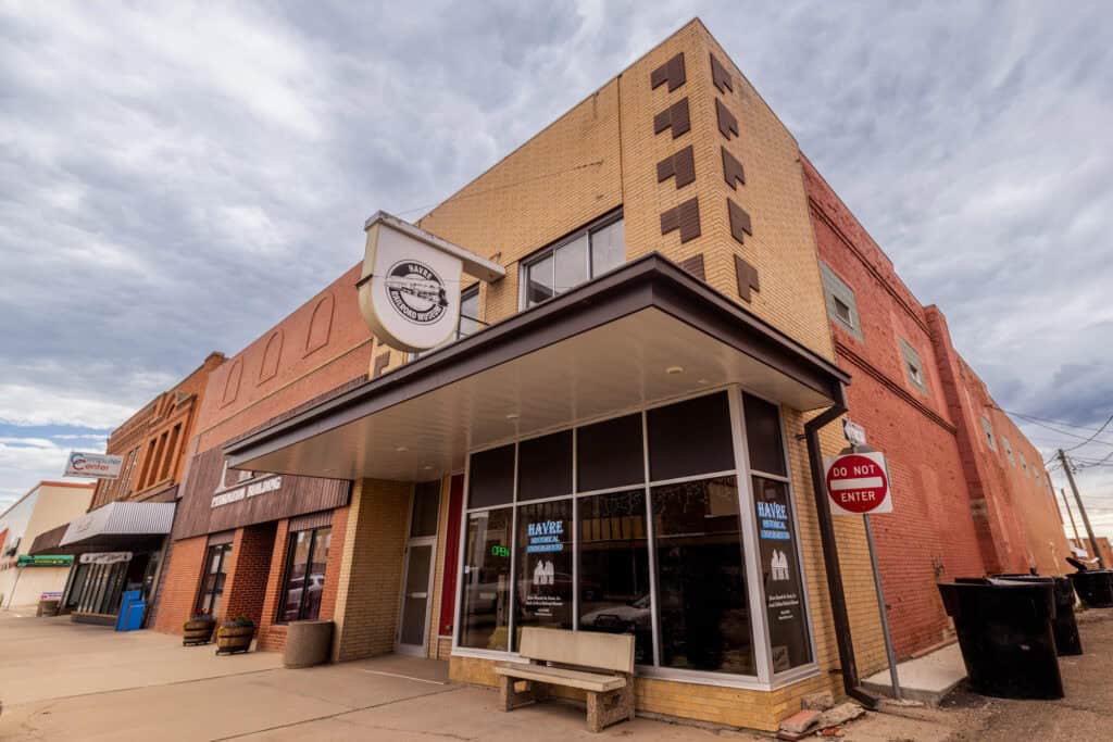 Havre Museum, where you buy tickets for an underground tour