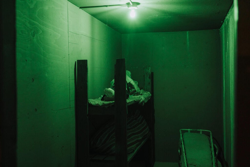 Underground opium den